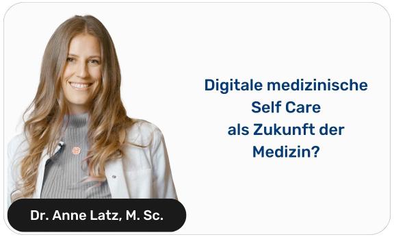 Digitale medizinische Self Care als Zukunft der Medizin? Beispielbild